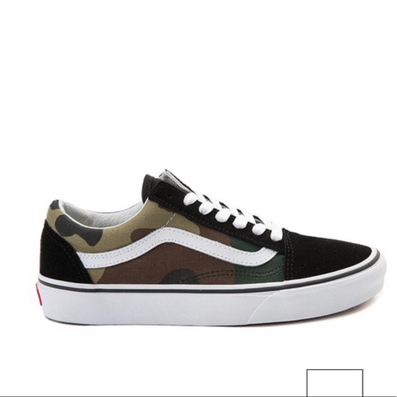 vans old skool camo skate shoe